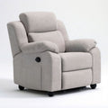 Manuell verstellbarer Relaxsessel Hellgrau/Schwarz, 92 x 98–160 x 105 cm