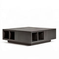 Rechteckiger Couchtisch in Dunkelbraun, 120 x 70 x 35 cm, MDF in Eichenoptik