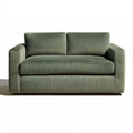 2-Sitzer Sofa aus Cord in Olivgrün, 160 x 90 x 80 cm