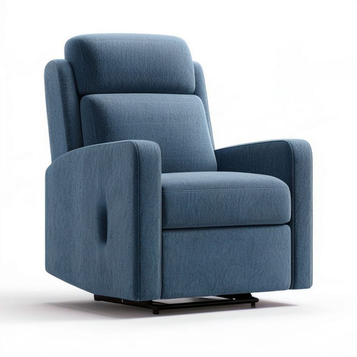 Manuell verstellbarer Relaxsessel Blau/Schwarz 85 x 92 x 105 cm