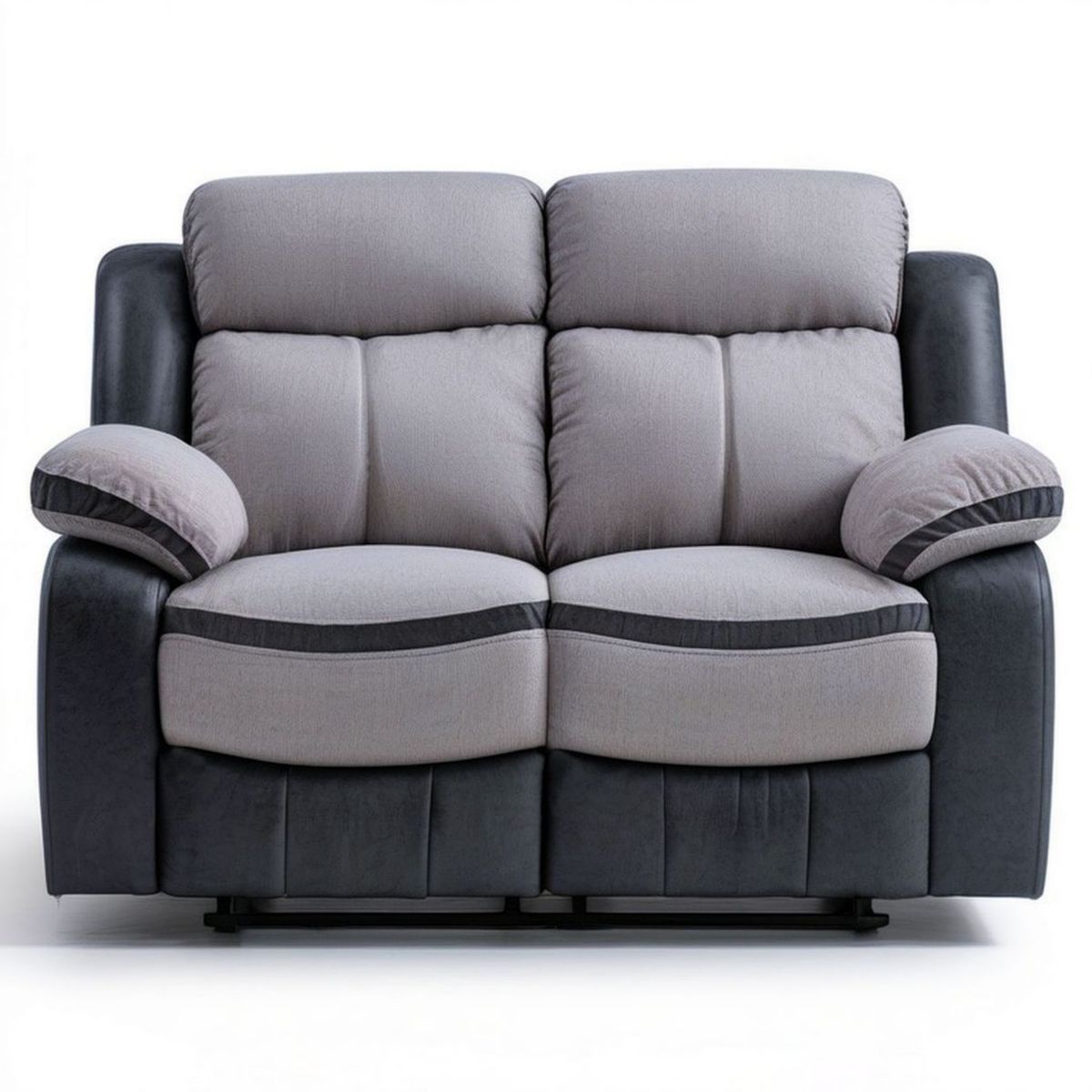 2-Sitzer-Relaxsofa Grau/Anthrazit, Polyester, 160 x 95 x 100 cm
