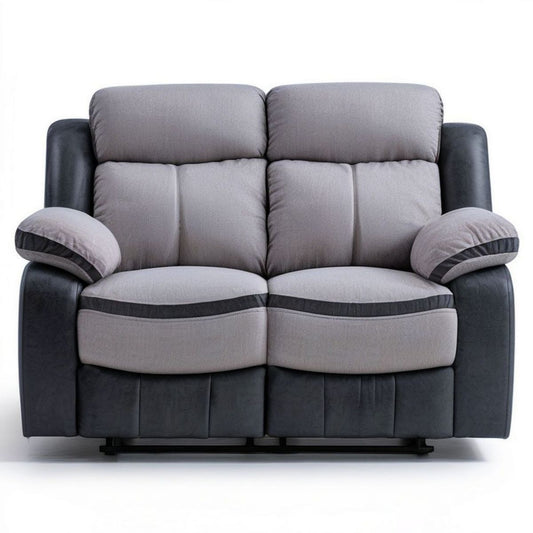 2-Sitzer-Relaxsofa Grau/Anthrazit, Polyester, 160 x 95 x 100 cm