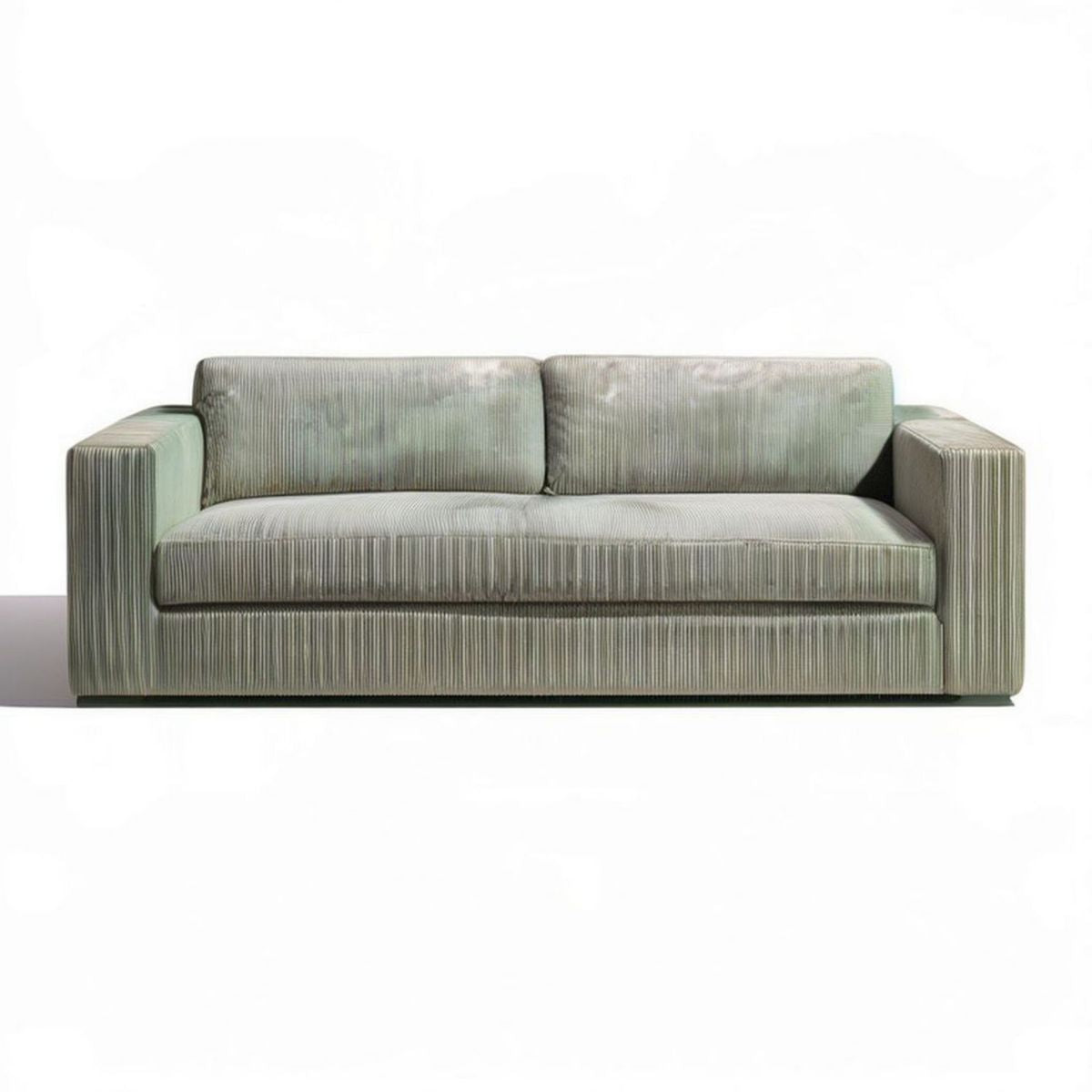 2-Sitzer-Cordsofa Olivgrün, 180 x 90 x 75 cm