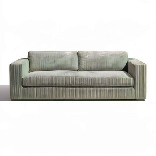 2-Sitzer-Cordsofa Olivgrün, 180 x 90 x 75 cm