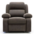 Dunkelgrauer Cord-Sessel mit breiten Armlehnen, 98 x 90 x 102 cm